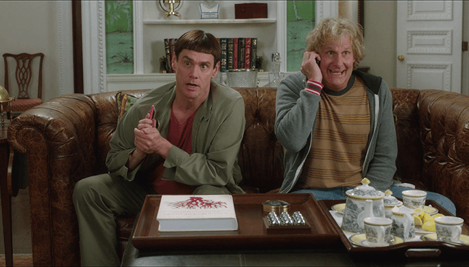 une image extraite du film dumb et dumber 2, illustrant sa critique sur groovy coconut