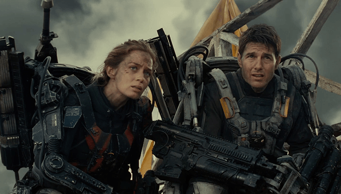 image du film Edge of tomorrow avec Tom cruise et Emily Blunt 