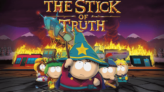 un extrait du jeu south park, le baton de verite