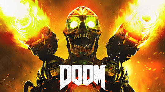 le logo du jeu Doom sorti en 2016