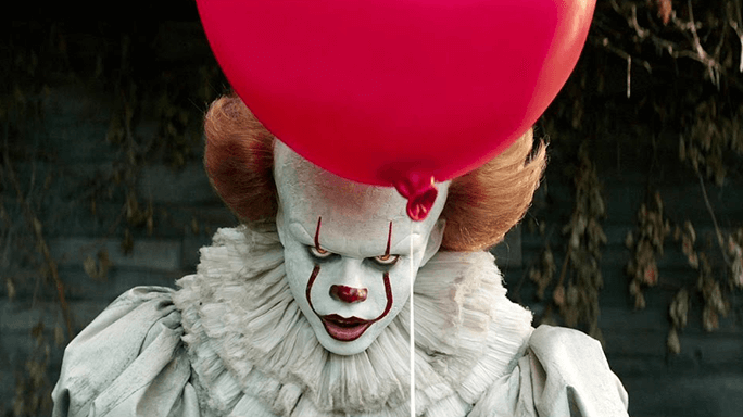 une image du film ça de 2017 montrant Grippe-Sou le clown