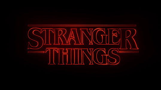 le logo de la serie stranger things
